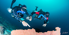 Sidemount, rebreather, bucear con rebreather, curso de buceo tecnico, nitrous, bucear Indonesia 